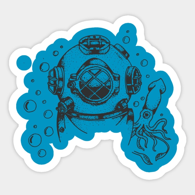 Underwater Scuba Diver Sticker by letnothingstopyou